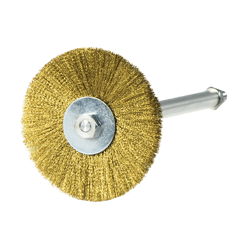 Circular Holiday Brush for the testing of protective coatings on the internal diameter of pipes using the Holiday Detector